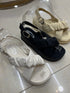 Spring Chic Cross Strap Buckle Sandals